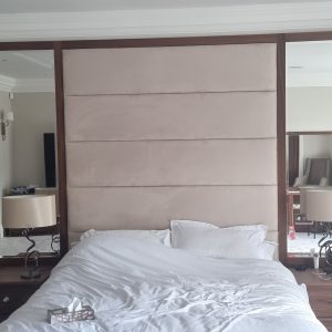 Walnut headboard