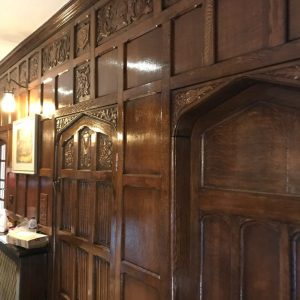 1920s Oak panelled entrance hall - Before